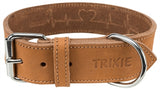 Trixie Collar Dog Grasso Rustico in pelle cardiaca marrone