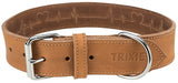 Trixie Collar Dog Grasso Rustico in pelle cardiaca marrone