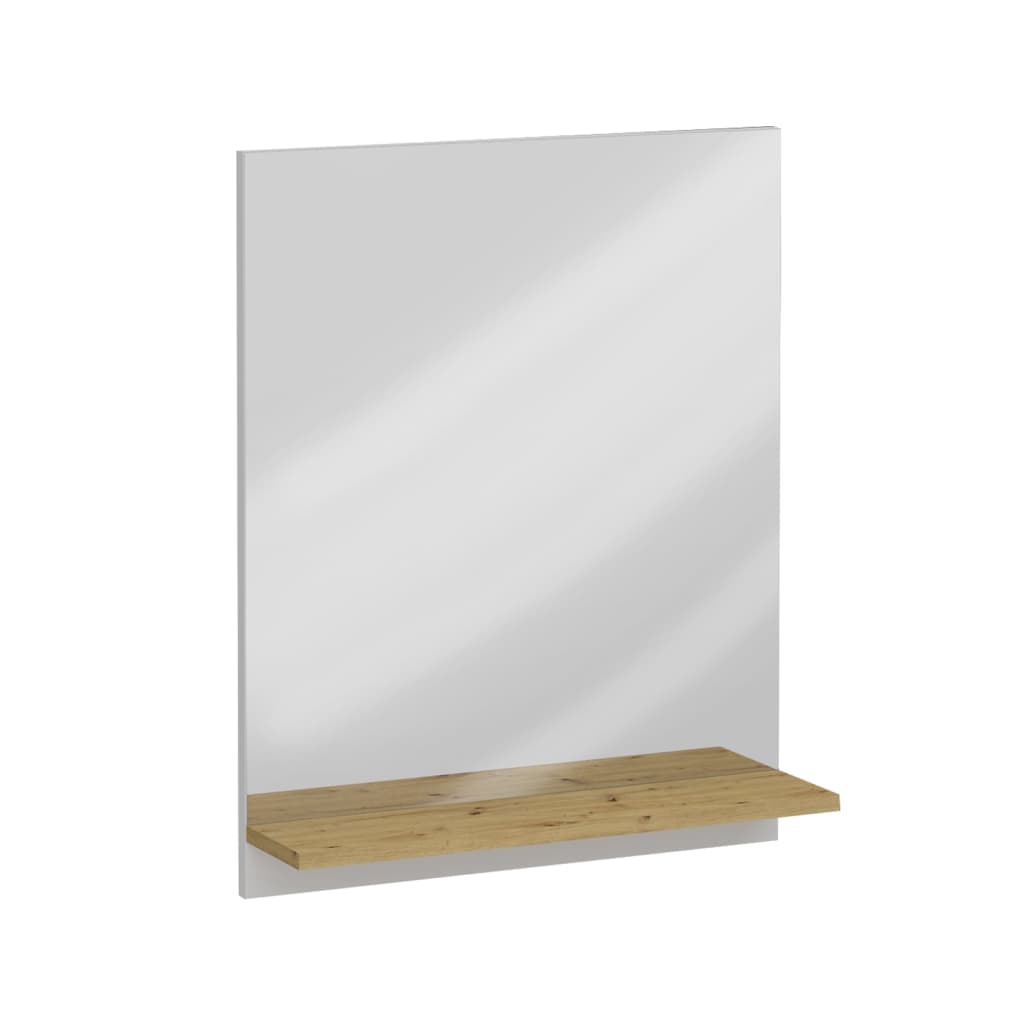 FMD FMD wall mirror with shelf 54.5x13.5x67.5 cm Artisan oak