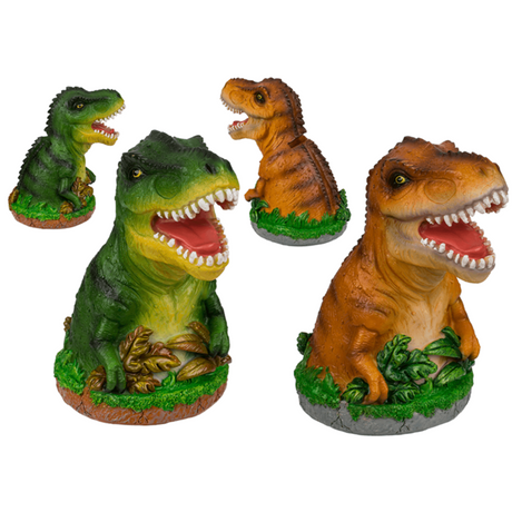 Spaarpot, dinosaurus, ca. 13 x 15 cm. 2 | 2 stuks
