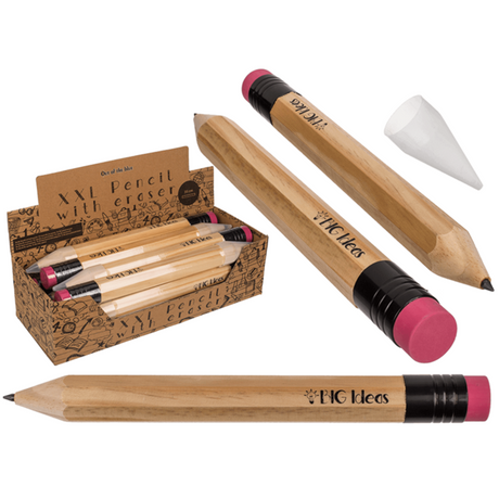 Dsp jumbo potlood met gum, 35 cm. 12 stu | 12 stuks