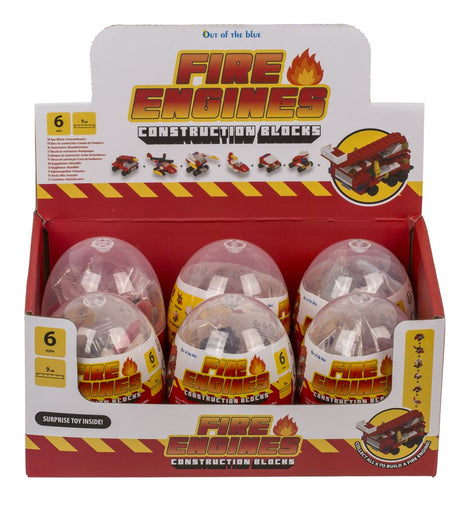 Dsp constructie blocks brandweer. 9 cm. | 6 stuks