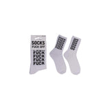 Ootb sportsokken f*ck off maat 38-42 70% katoen, 25% polyamide, 5% elasthan