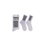 Ootb sportsokken f*ck off maat 42-46 70% katoen, 25% polyamide, 5% elasthan
