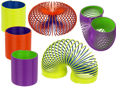 Dsp traploper, tweekleurig. 9 cm. plasti | 12 stuks