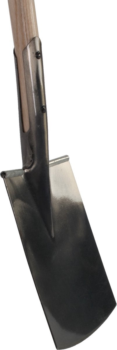 Talen tools – spade – met opstapje – blank gepolijst – essenhouten steel – 90 cm