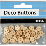 Creativ company http: www.cchobby.nl houten-knopen-d-8-mm-2-gaten-50-stuk-1-doos