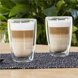 Hej hej 2-stycken glas set latte macchiato 400 ml transparent