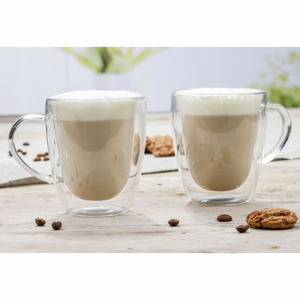 Živjo hi hi cappuccinoglaas set 2-delni 270 ml prozoren