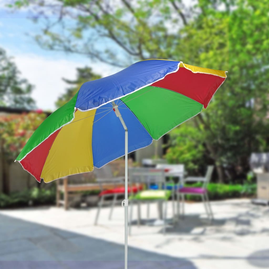 Hi Hi StrandParasol 150 cm Multi-Colord