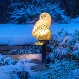 Hola hola lámpara de jardín búho led solar blanco