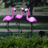 Hej hej jordstifter 3 st solcellen led flamingo