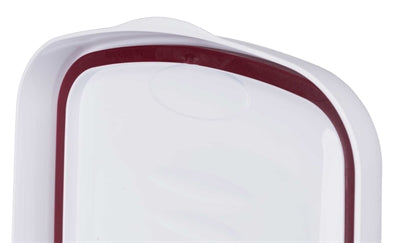 Trixie voerton luchtdicht afsluitbaar kunststof transparant wit wit - 15 ltr 22x34x41,5 cm