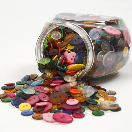 Creativ company http: www.cchobby.nl knopen-d-12-18-20-mm-diverse-kleuren-800-stuk-1-doos