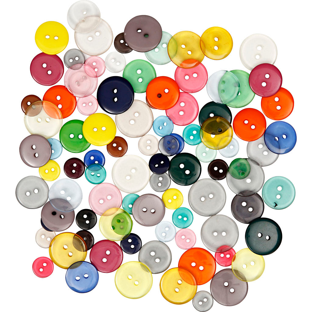 Creativ company http: www.cchobby.nl knopen-d-12-18-20-mm-diverse-kleuren-50-gr-100-stuk-1-doos