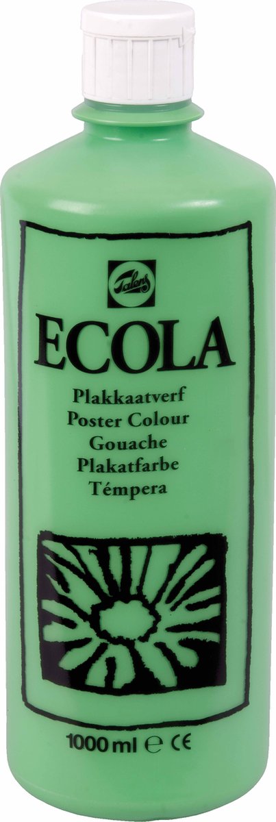 Ecola plakkaatverf 601 lichtgroen 1000ml