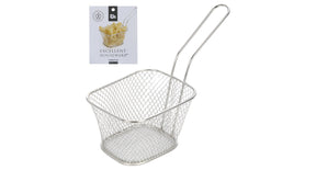 Excellent houseware mand rvs met greep 14x11x7cm