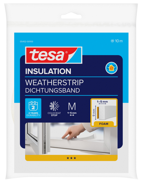 Fx tools tesa isolatie tochtsrip 9mm x 10m