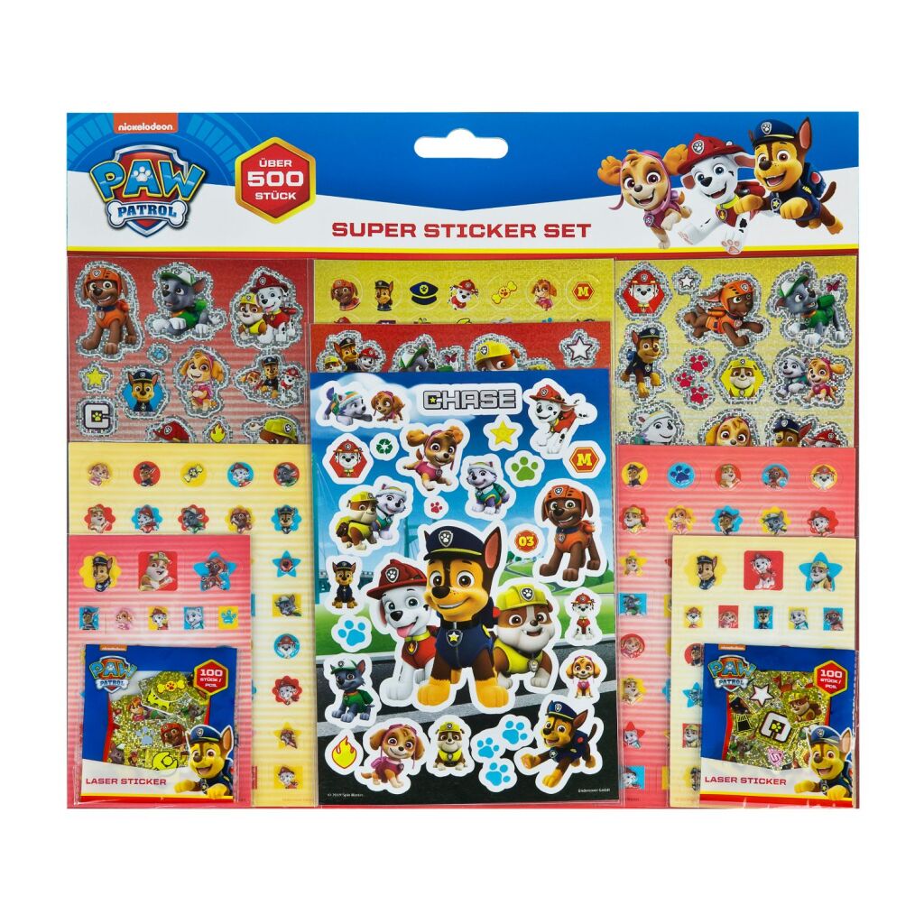 Undercover Super Stickerset PAW Patrol, 500dlg.