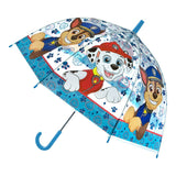 Undercover kinderparaplu 69 cm blauw transparant