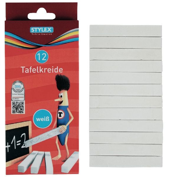 Stylex board chalk white 10 pieces