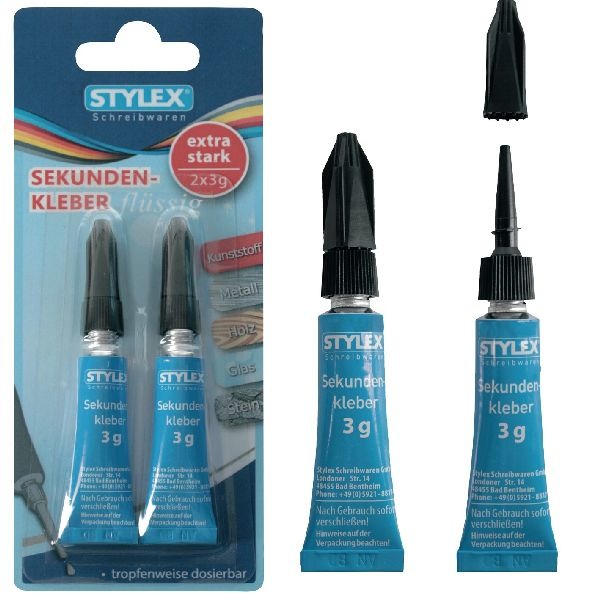 Stylex Zweiter Kleber 3 ml 2 Teile