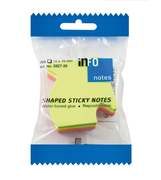 Info Notes In-5827-39 Info-formede Sticky Notes 67x68 Pijl 200 Vel