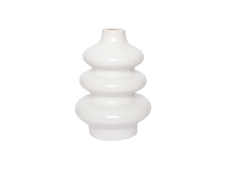 House of nature vaas wit telmen 28cm keramiek