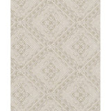 Noordwand noordwand behang topchic tone on tone diamonds metallic beige