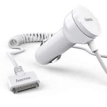 Chargeur de voiture HAMA 12 24V pour iPhone White