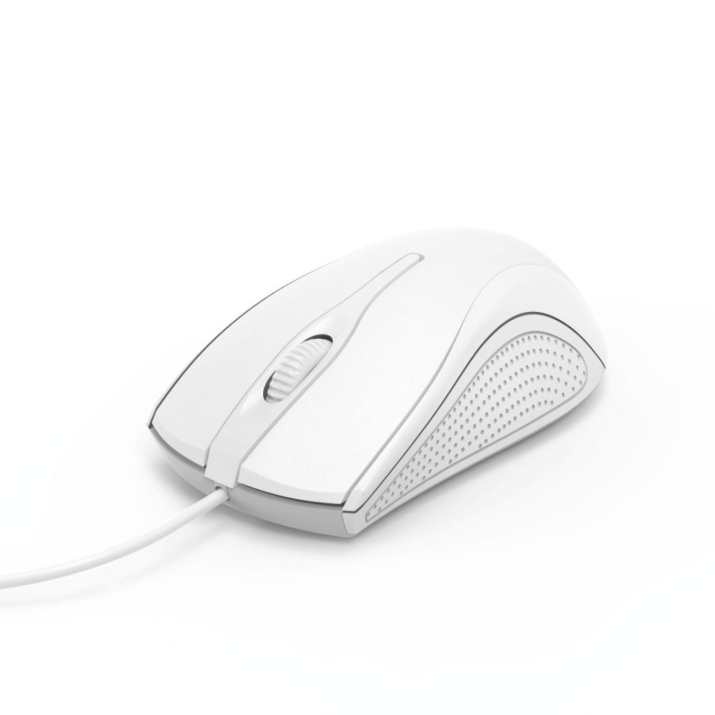 Souris optique HAMA avec 3 boutons MC-200 avec câble blanc