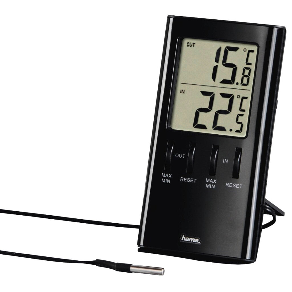 HAMA LCD-Thermometer T-350 svart