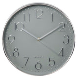 Hama Wall Clock Elegance Ø 30 cm braccio audio argento grigio