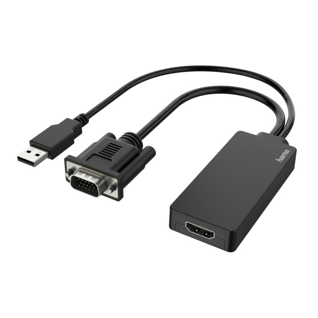 Hama Video-Adapter VGA+USB Plug-HDMI-Handel;