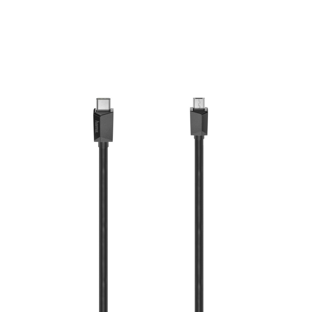 Hama usb-c-kabel usb-c-stekker micro-usb-stekker usb 2.0 480 mbit s 0,75 m