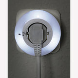 Hama led-nachtlampje circle m. geïntegr. stopcont. lichtsensor aanraakbev.