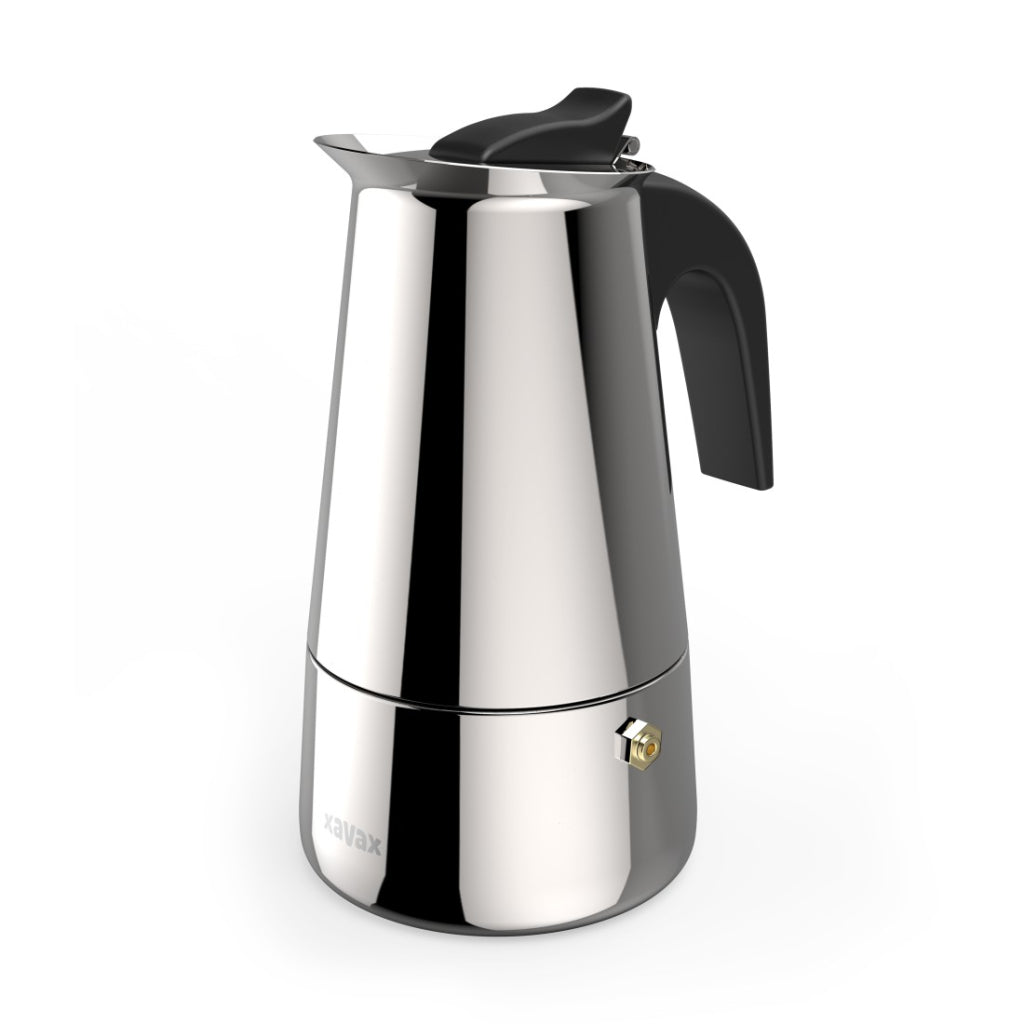 Xavax espressomaker van rvs voor 4 kopjes fornuiskan o.a. inductie 200ml
