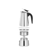 Xavax espressomaker van rvs voor 4 kopjes fornuiskan o.a. inductie 200ml