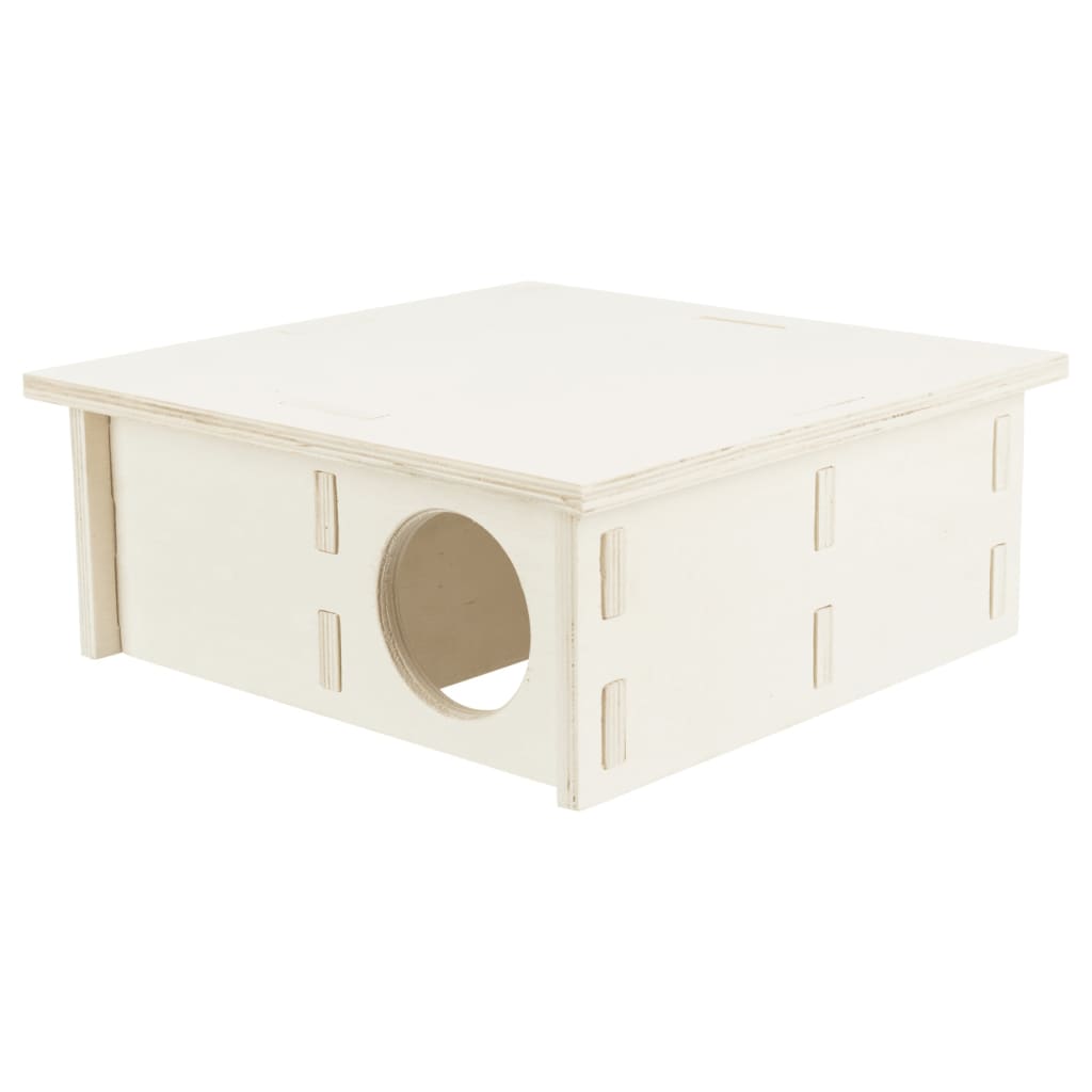 Trixie rodent house 4 rooms untreated wood natural