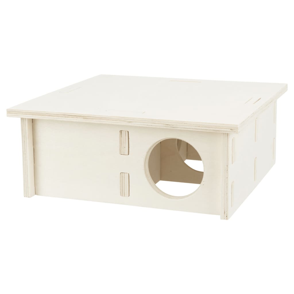 Trixie rodent house 4 rooms untreated wood natural