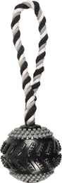 Flamingo hondenspeelgoed gladiator curling - zwart - 28 x 9 x 9 cm