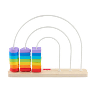 Fisher-price hout telraam regenboog