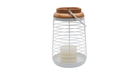Lantern calapan d21 h33cm natural white