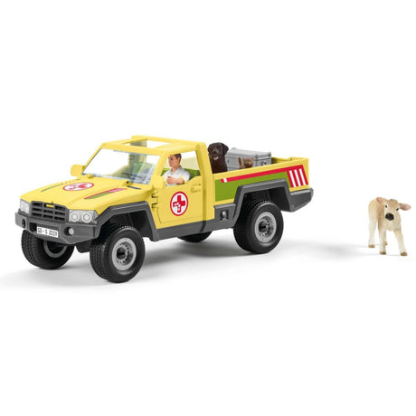 Schleich farm world speelfigurenset dierenartsbezoek op de boerderij