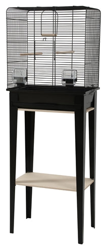 Zolux Bird Cage Chic Loft mit Möbeln schwarz