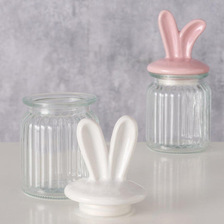 Boltze home voorraadpot oren haas 260ml