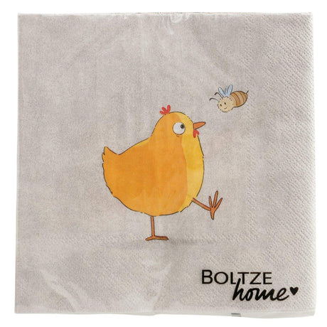 Boltze home servetten henny 16,5x16,5x3cm 2 assorti