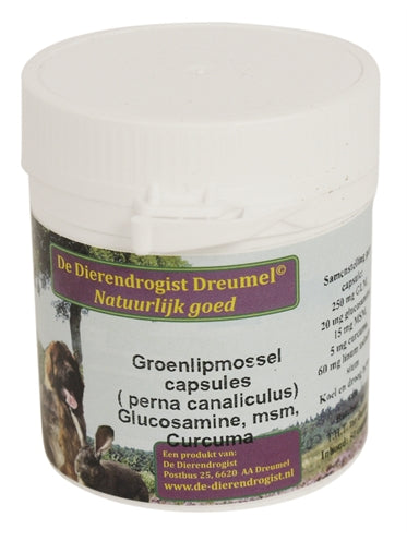 Animal Drogist Green -Lip Moss con glucosamina MSM Curcuma