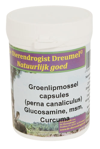 Animal Drogist Green -Lip Moss con glucosamina MSM Curcuma