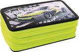 Eberhard faber etui - gevuld - 36 delig - 3 laags - race auto - ef-577571